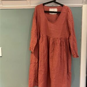 Elegant Rust Dress